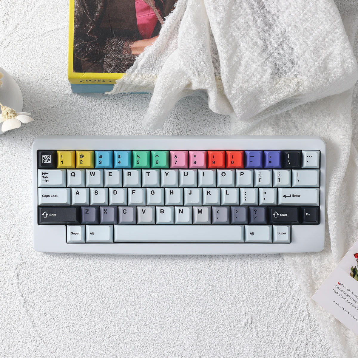【美品】KBDfans AGAR Dual-mode PCB Edition Agar Dual-mode PCB version with PBTfans no signal – KBDfans
