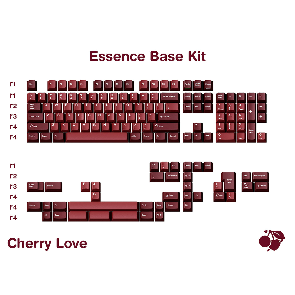 GMK CYL Cherry Love – KBDfans® Mechanical Keyboards Store