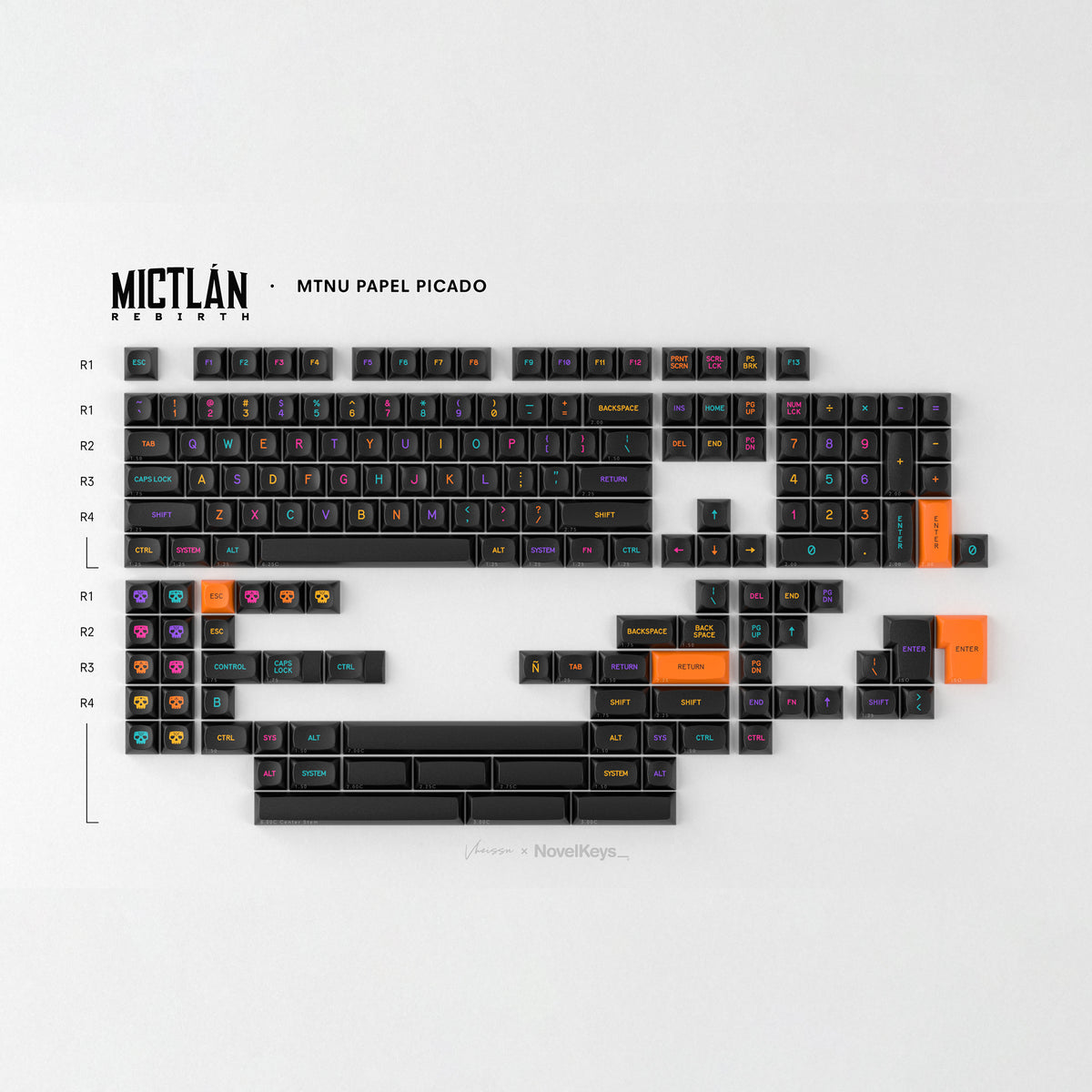 GMK MTNU Mictlan Rebirth – KBDfans® Mechanical Keyboards Store