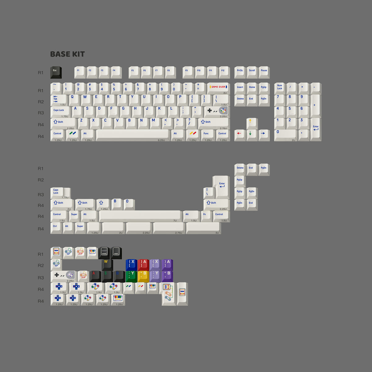 FBB SFC 1990 Cherry profile keycap set – KBDfans® Mechanical