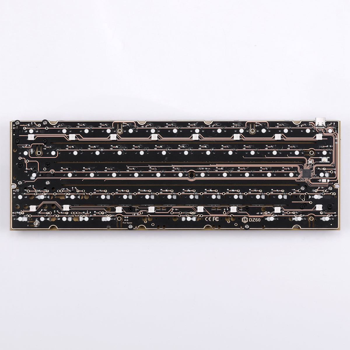 DZ60 Solderable 60% Mechanical Keyboard PCB