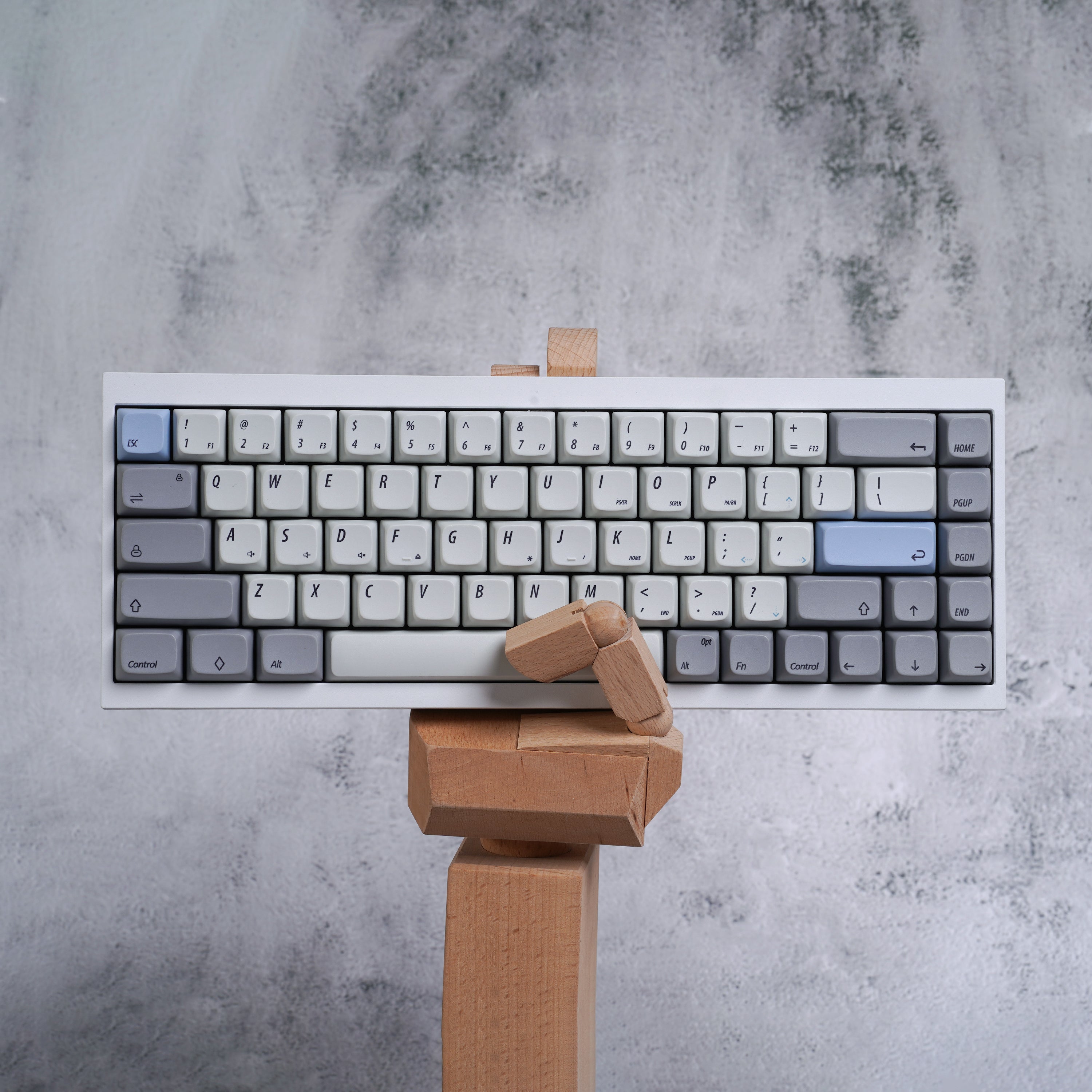 Ready to use Tofu65 2.0 Keyboard With NP Blue Gray