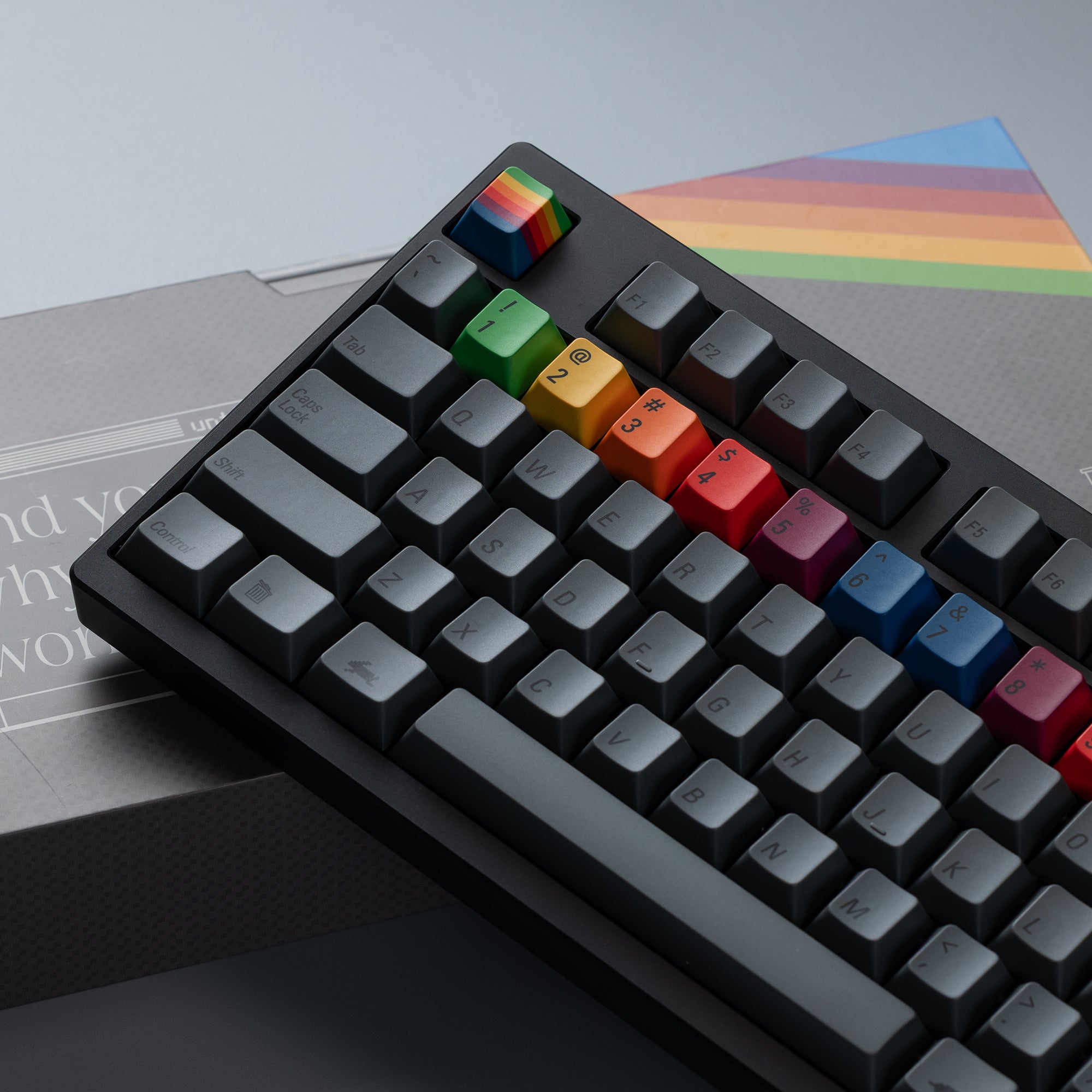 Ready to use Athena 1800 with PBTfans 1984 Dark – KBDfans