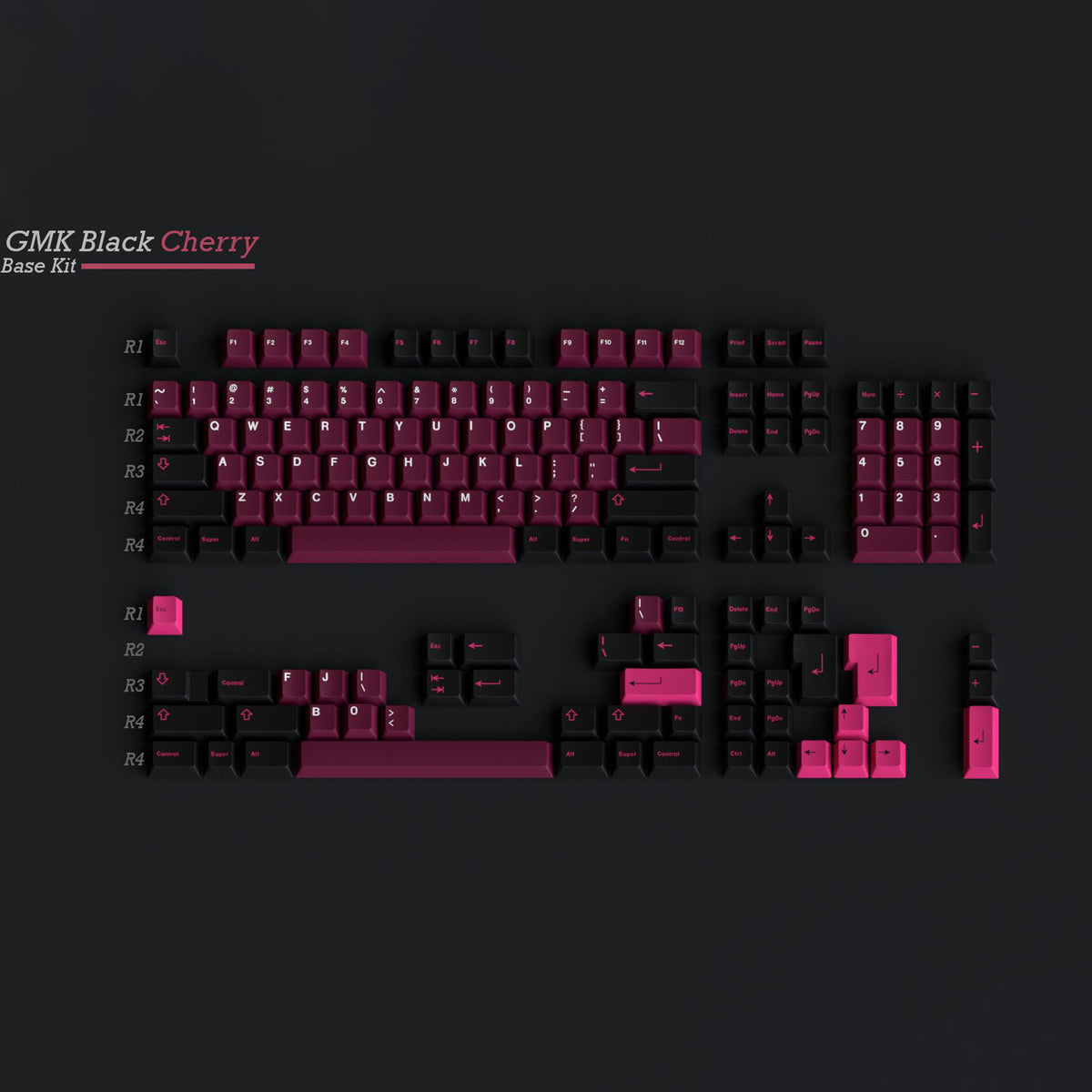 GMK CYL Black Cherry