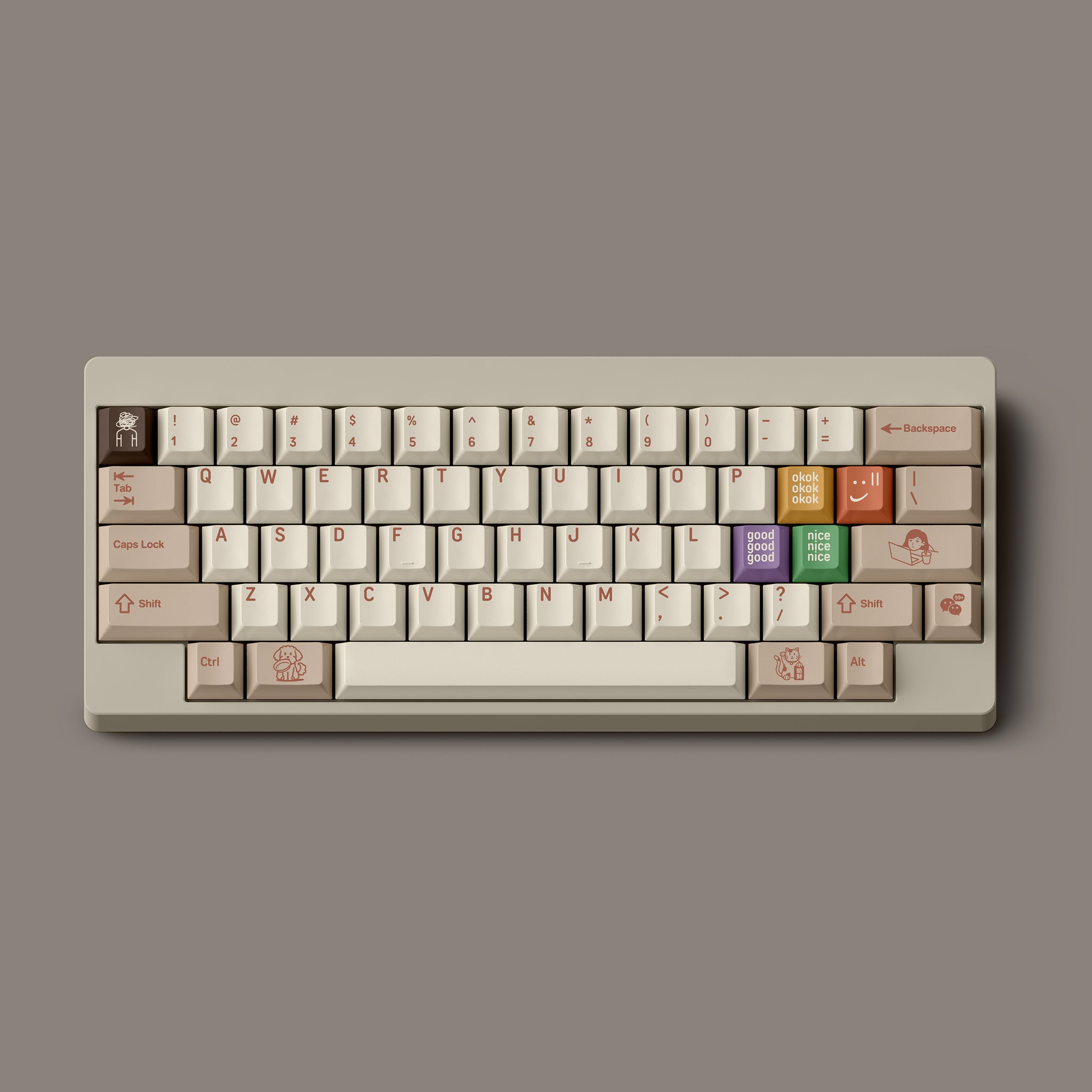 キーボード FBB T52 PBT Cherry Profile Keycaps Set FBB T52 PBT Cherry Profile Keycaps Set – mechkeysshop