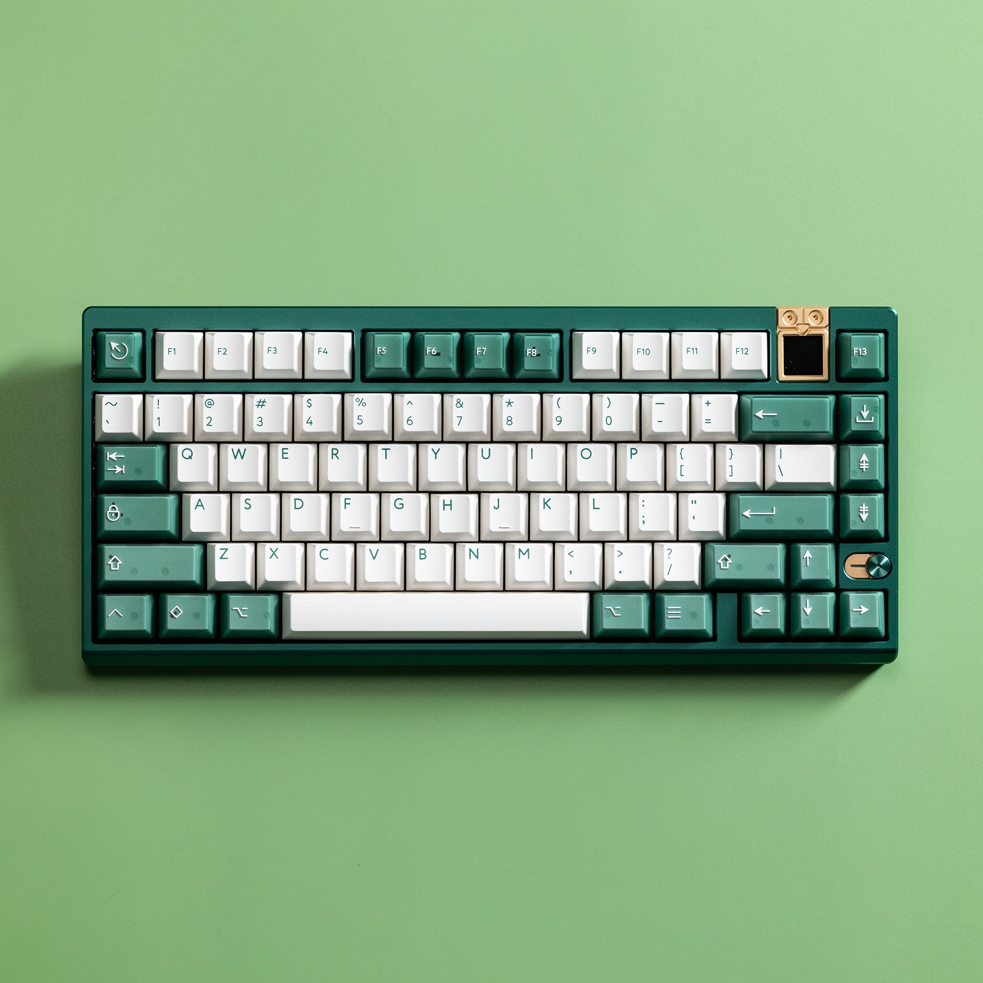 Ready to use Athena 75 with PBTfans Transgreen keyboard image