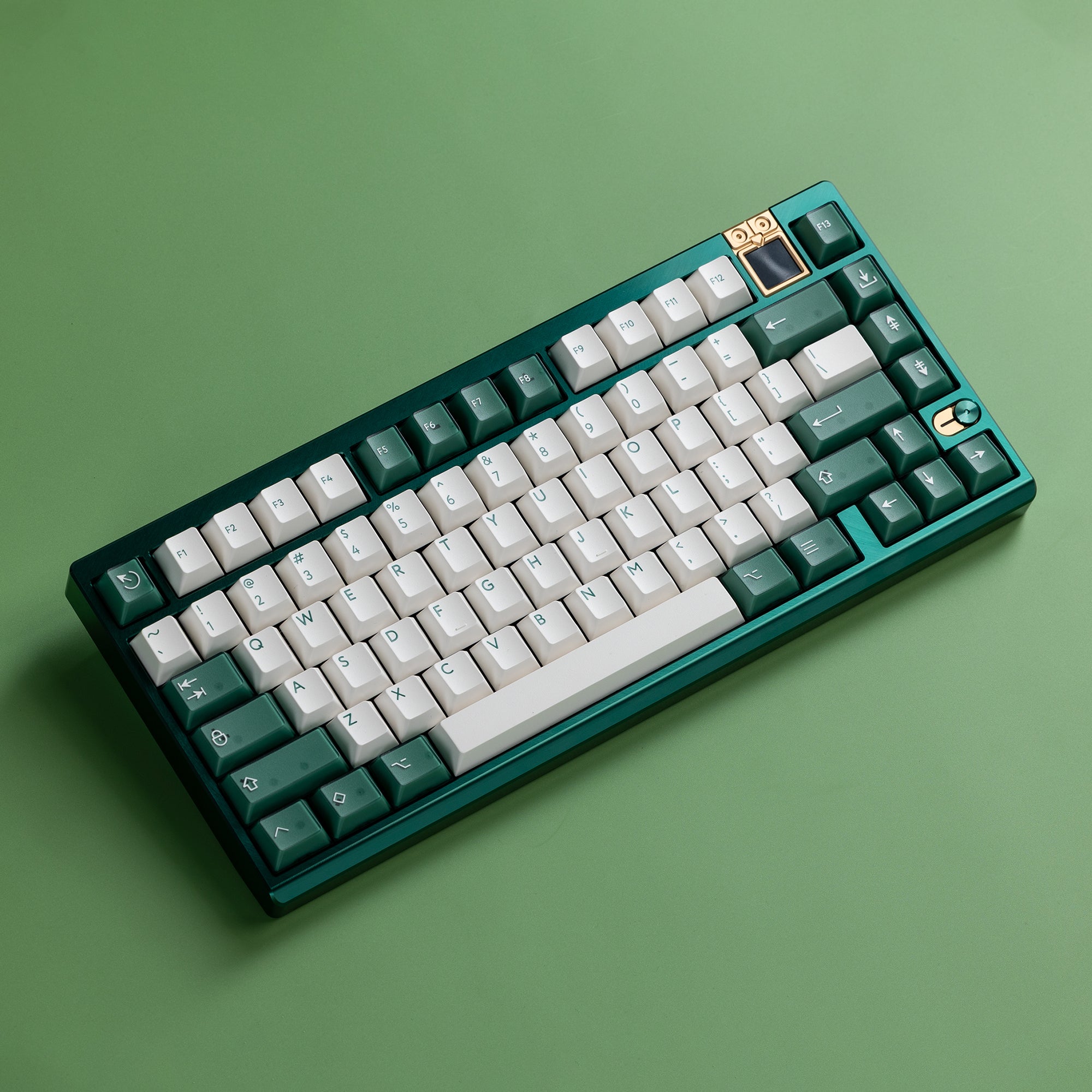 Ready to use Athena 75 with PBTfans Transgreen keyboard image