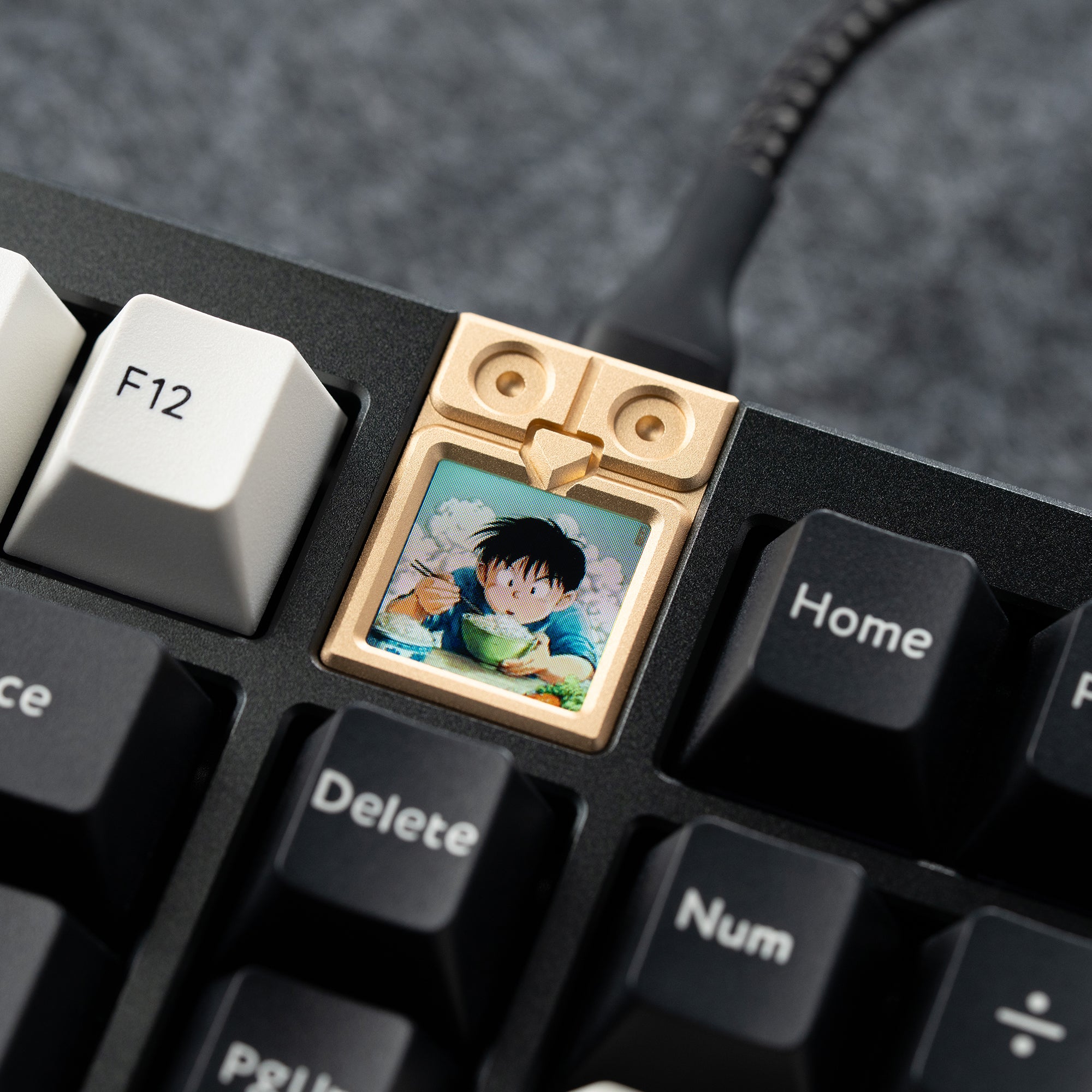 Athena 1800 Anodized Black with PBTfans Orbit – KBDfans