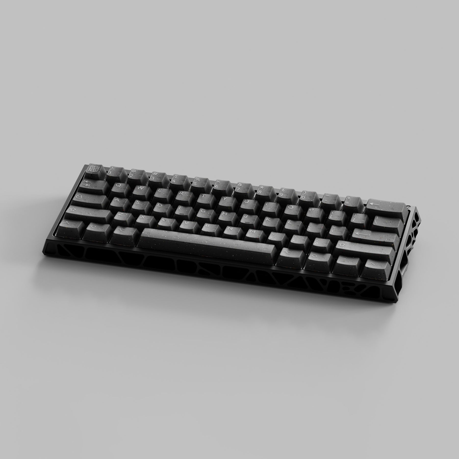 Ready to use Holy60 Keyboard with PBTfans Neon R2 Glitter Base