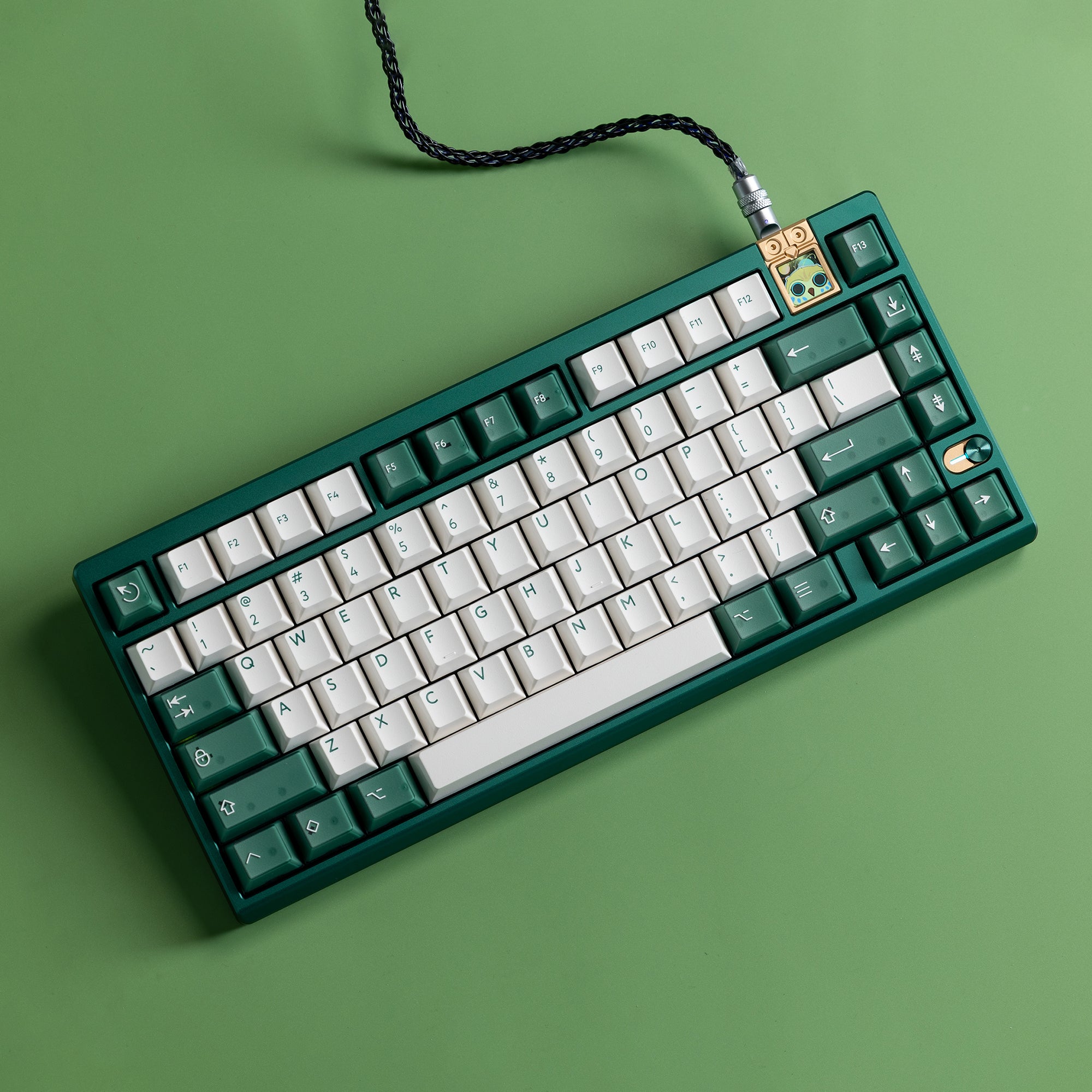 Ready to use Athena 75 with PBTfans Transgreen keyboard image