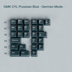 GMK CYL Prussian Blue