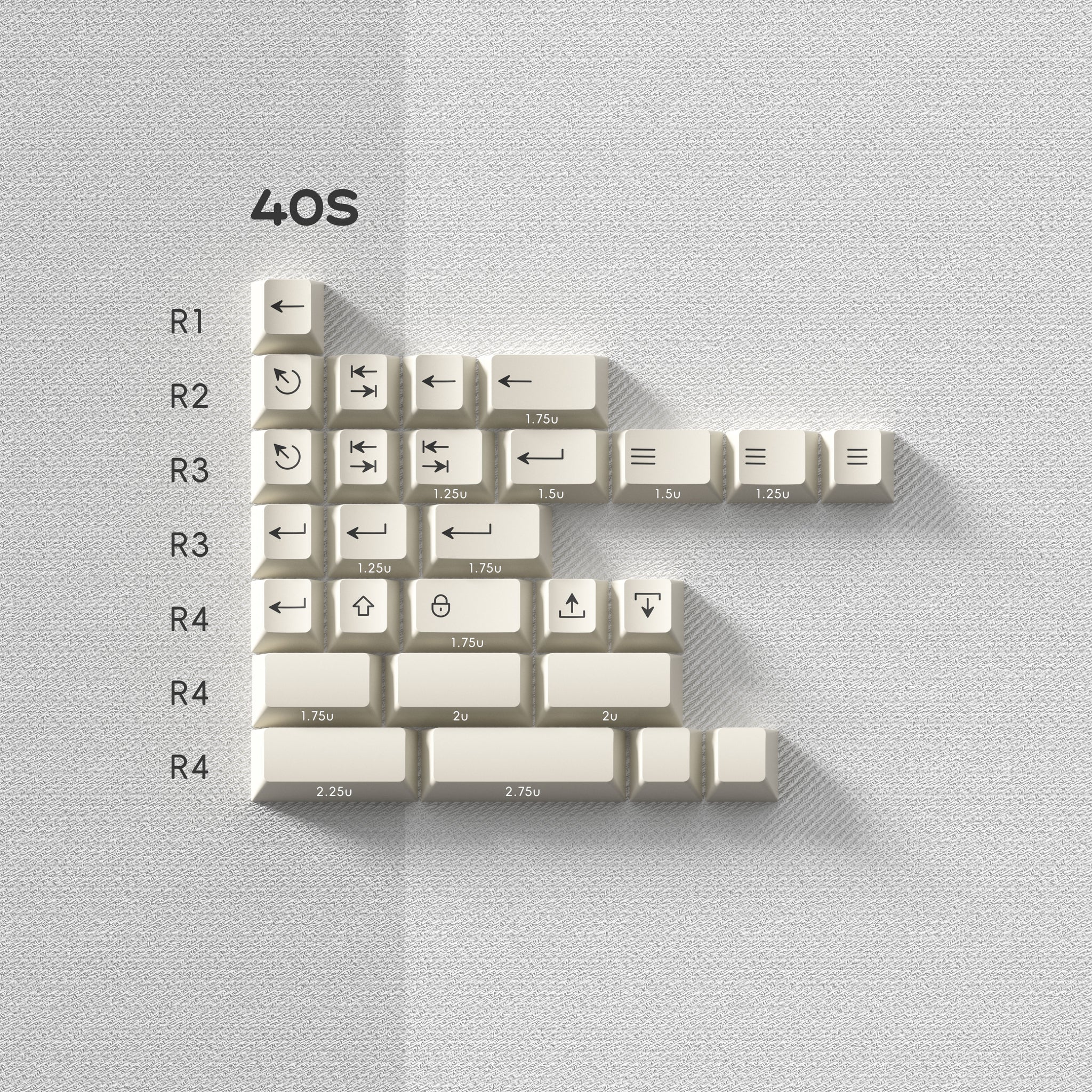 PBT fans Pastel Gray 自作キーボード　キーキャップ PBTfans Pastel gray – KBDfans® Mechanical Keyboards Store
