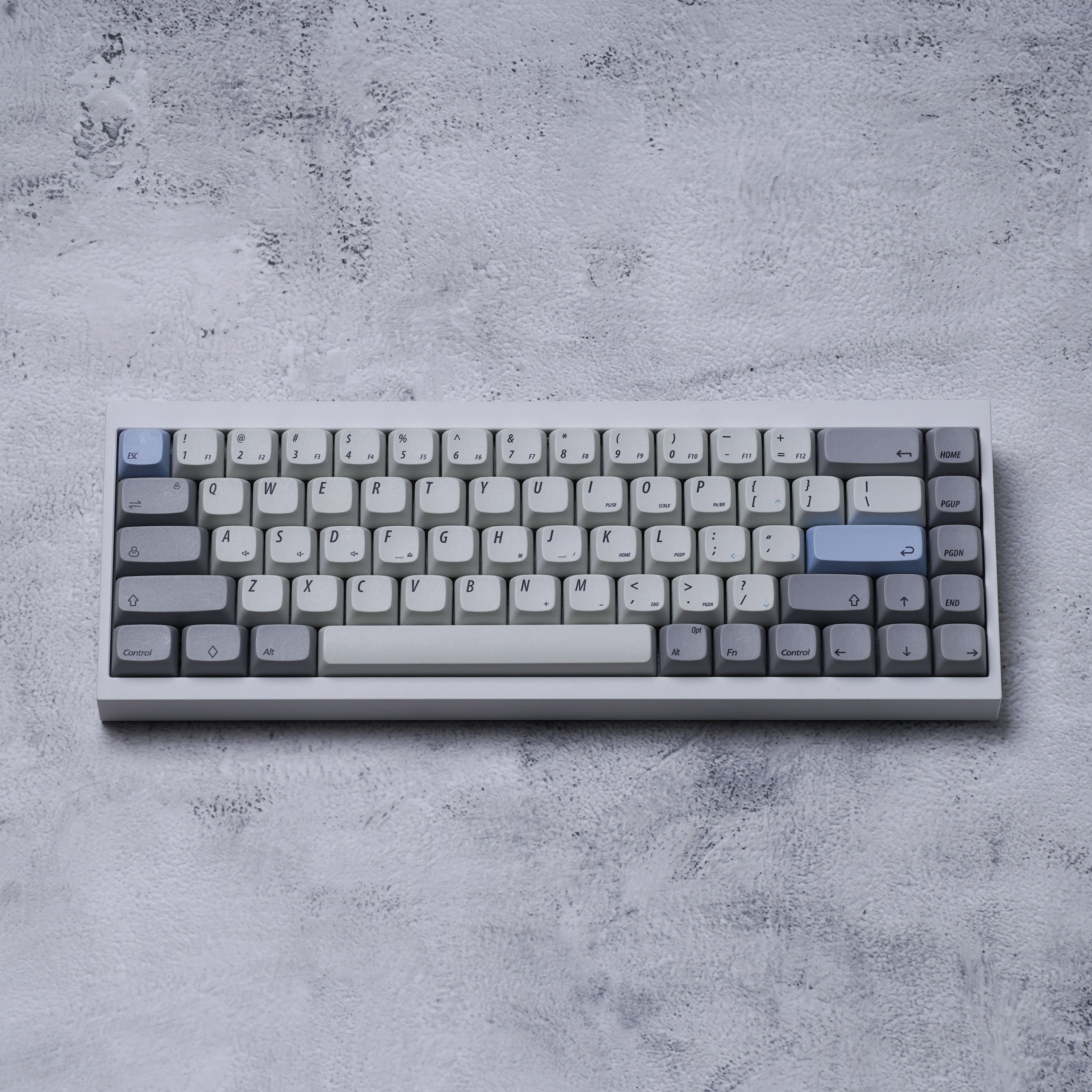 Ready to use Tofu65 2.0 Keyboard With NP Blue Gray