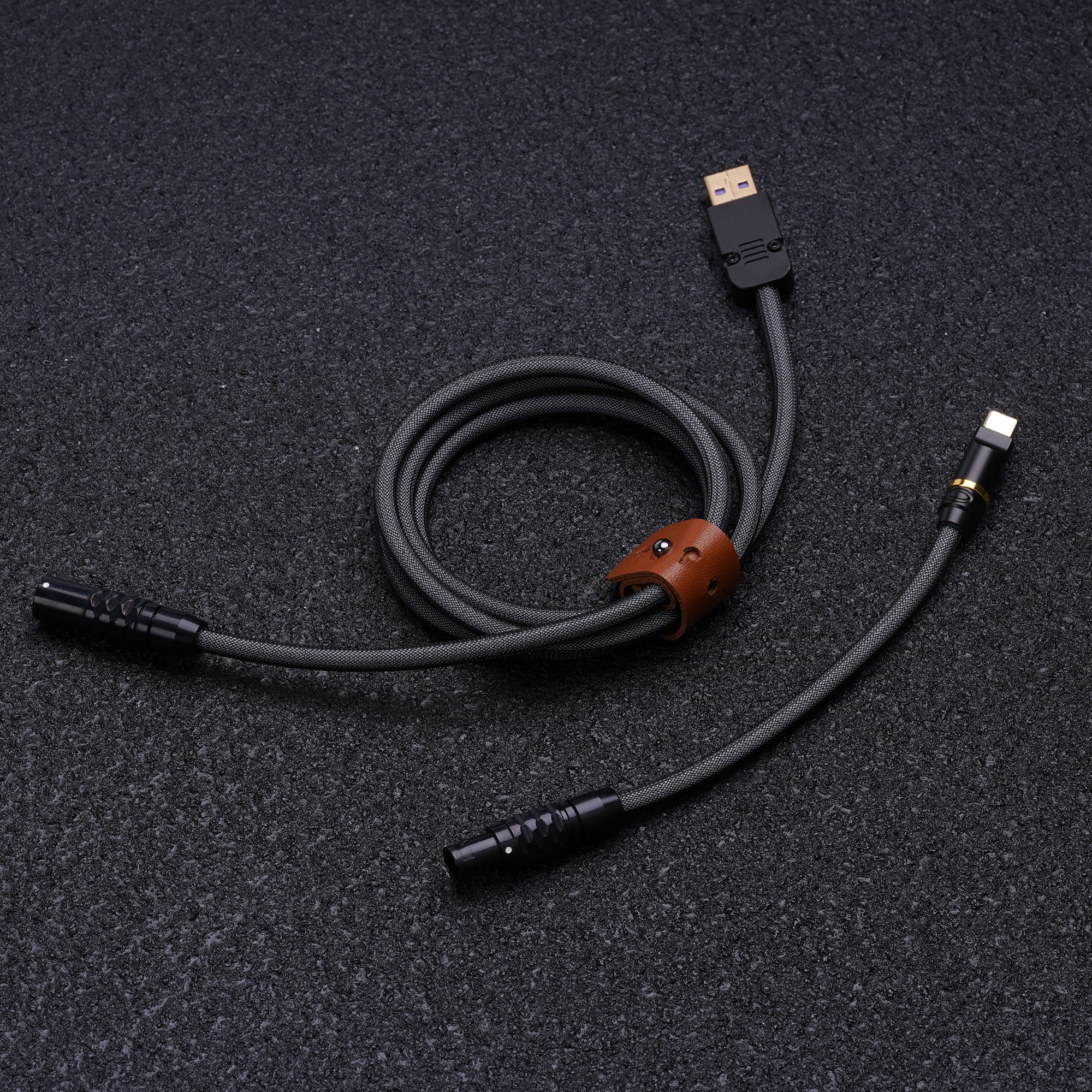 Titan Usb Cable For Mechanical Keyboards - Coiled Aviation Connector