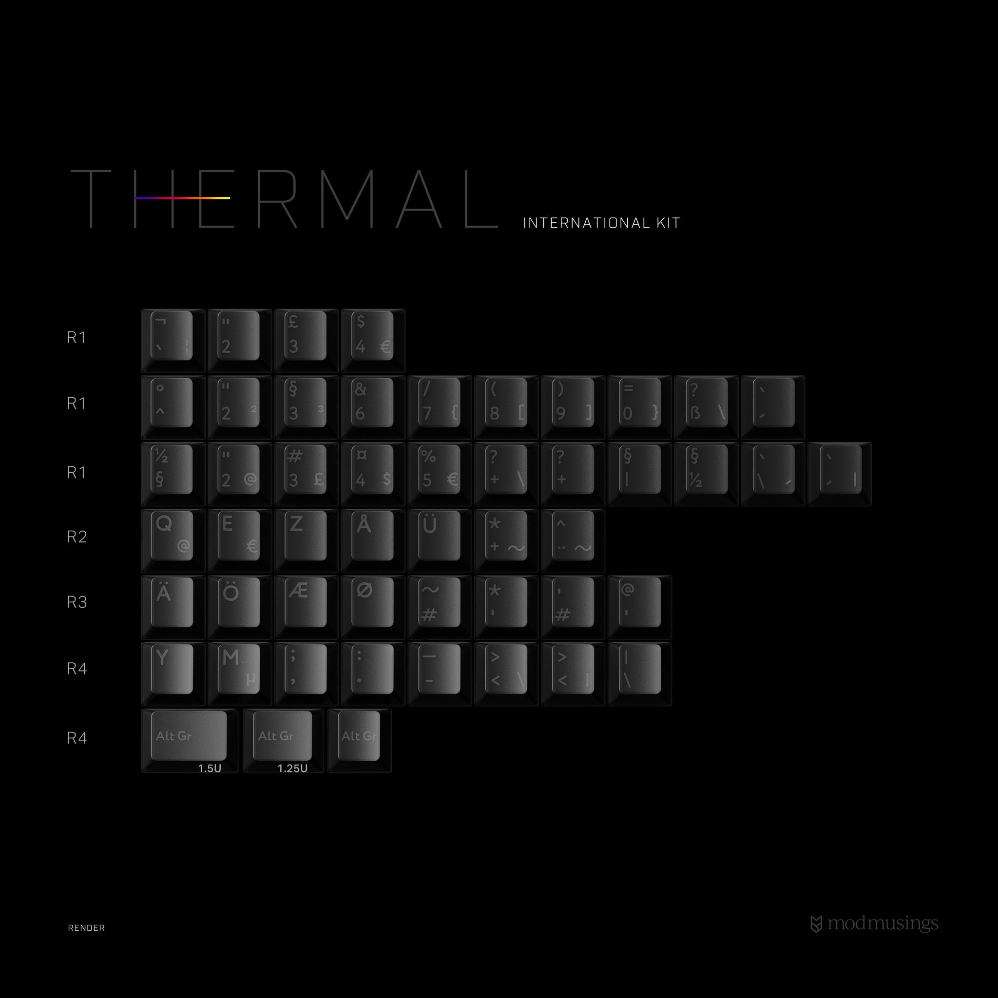 PBTfans Thermal keyboard image
