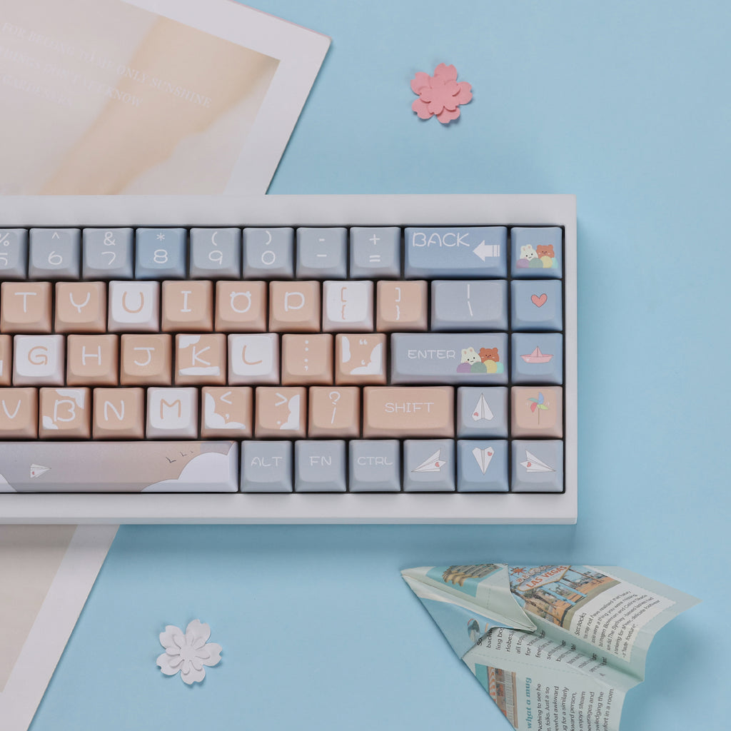 Paper Airplane XDA Profile Keycaps Set – KBDfans® Mechanical Keyboards ...