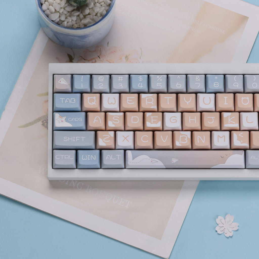 Paper Airplane XDA Profile Keycaps Set – KBDfans® Mechanical Keyboards ...