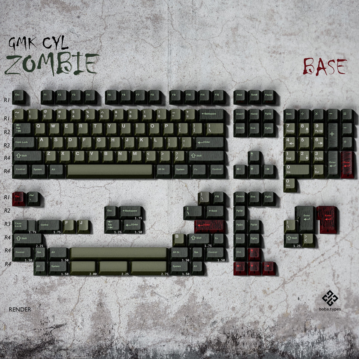 GMK CYL Zombie – KBDfans® Mechanical Keyboards Store