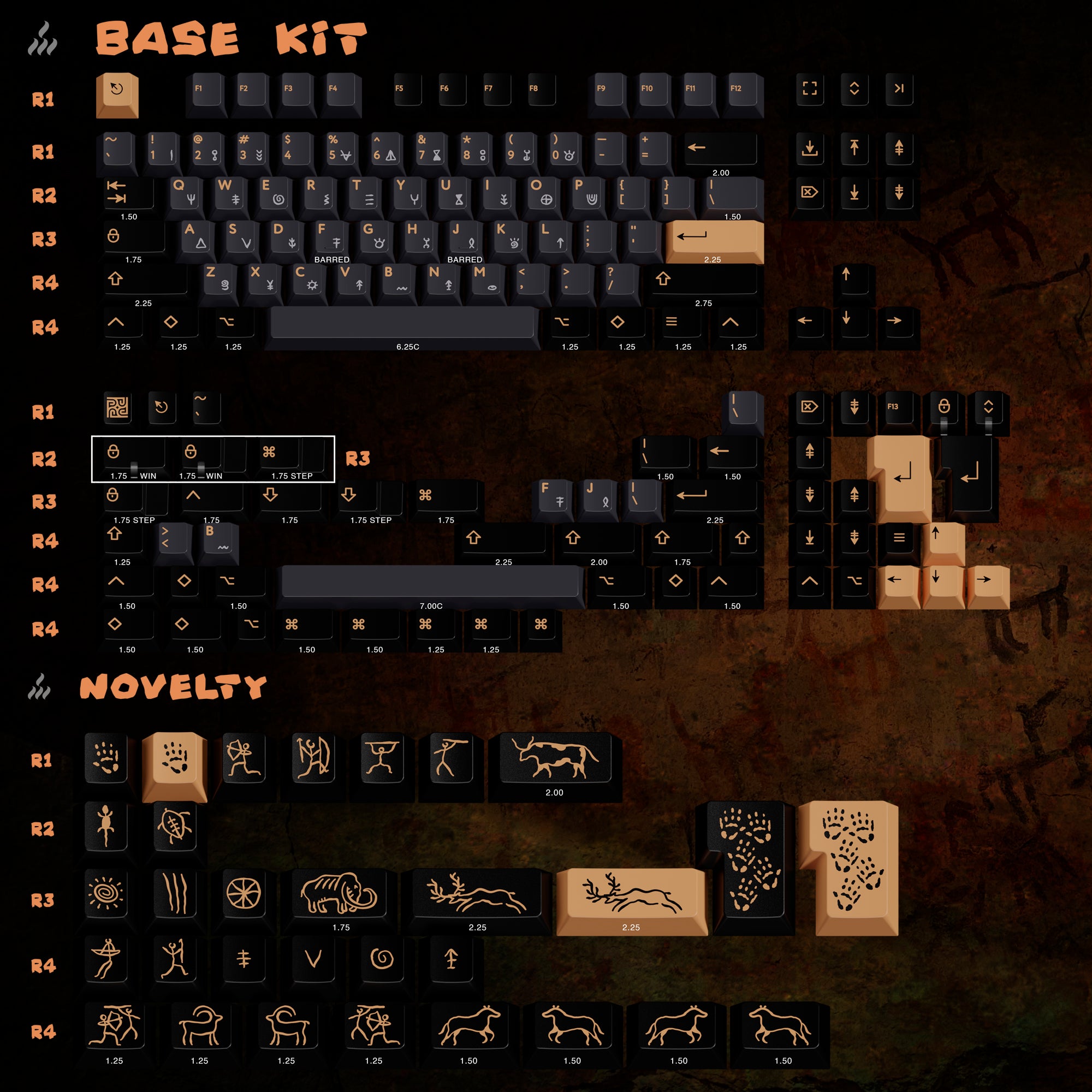 PBTfans Origami Base+novelty+spacebar+40