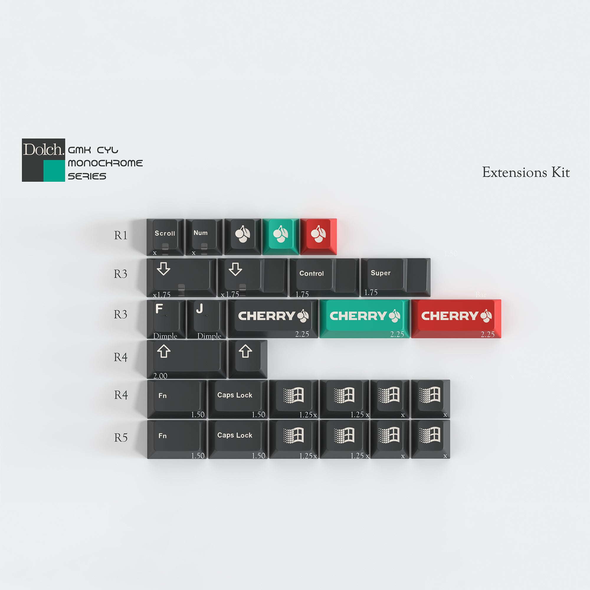 GMK CYL Monochrome Dolch – KBDfans® Mechanical Keyboards Store