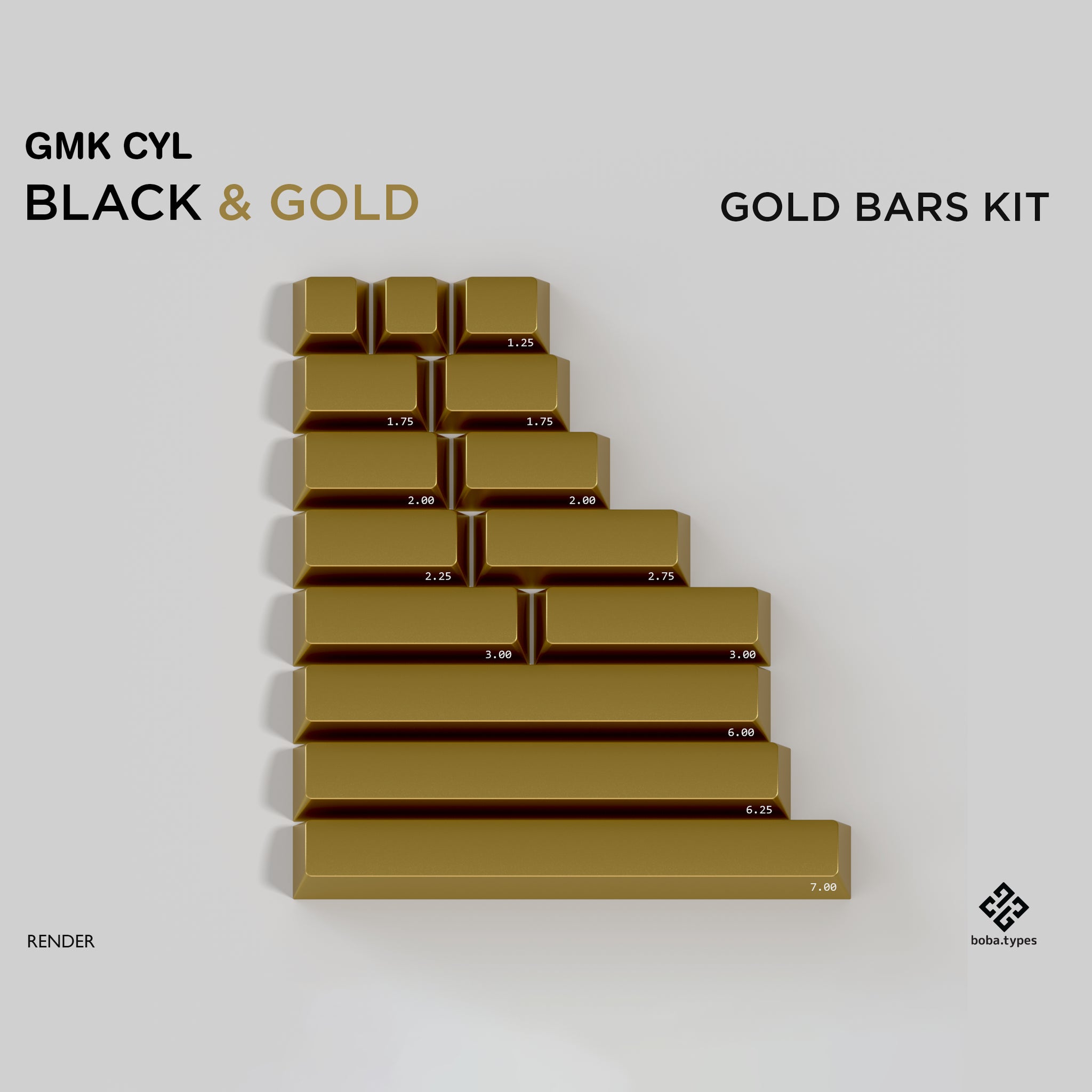 GMK Black & Gold – KBDfans® Mechanical Keyboards Store