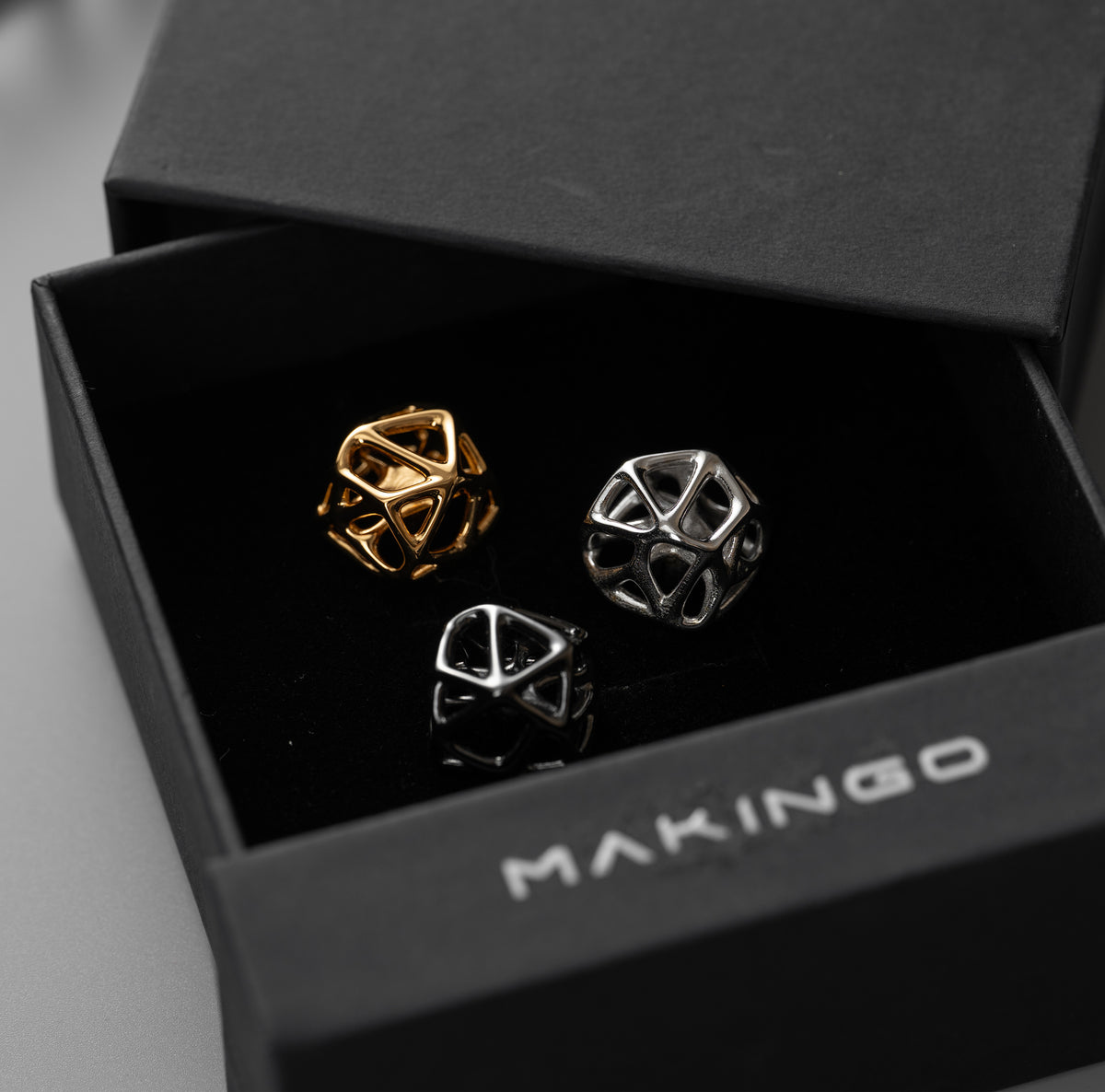 Makingo Crystal lattice of cells Artisan Metal Keycap