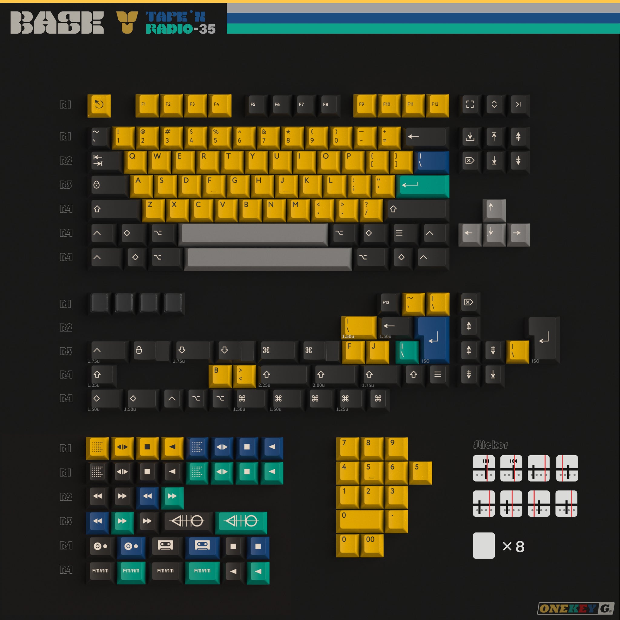 PBTfans Tape & Radio – KBDfans® Mechanical Keyboards Store