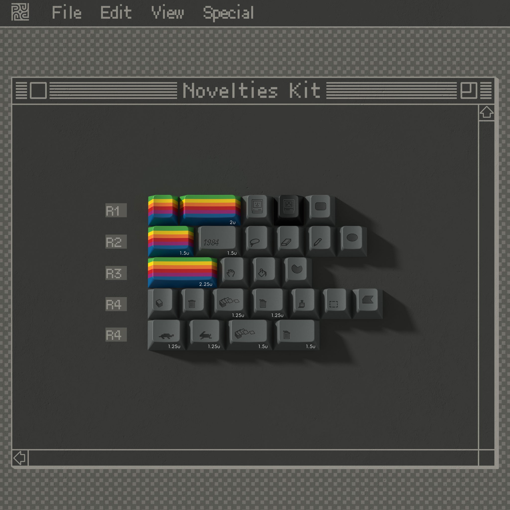 PBTfans 1984 Dark – KBDfans® Mechanical Keyboards Store