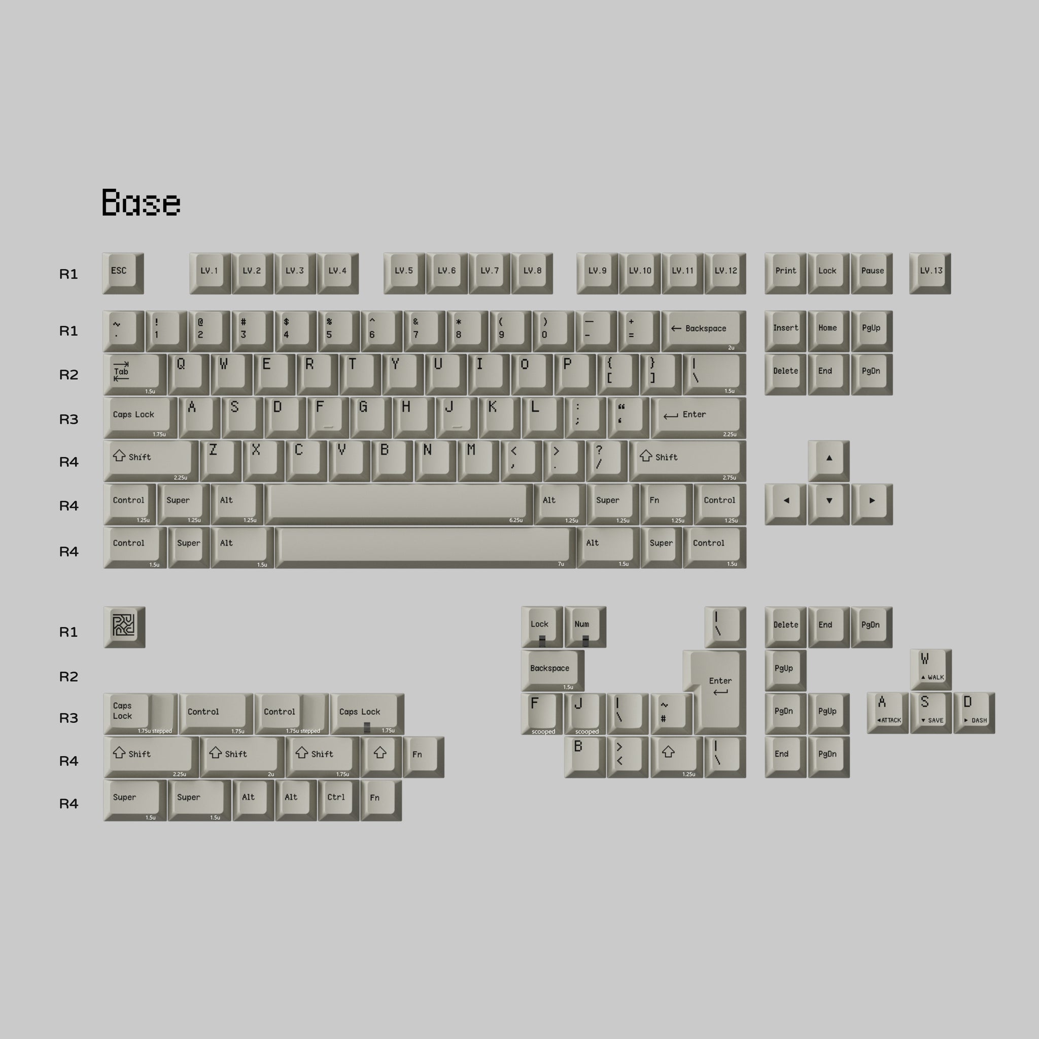 PBTfans Pixsprite – KBDfans® Mechanical Keyboards Store