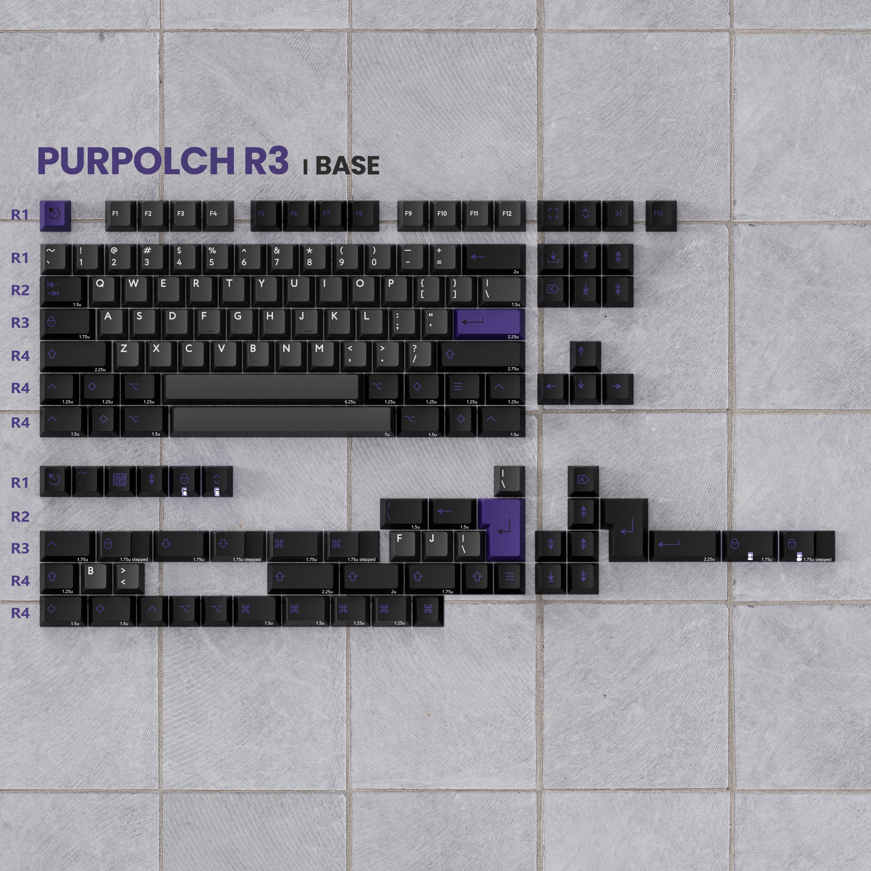 【新品】PBTfans Purpolch R3 キーキャップ Base kit PBTfans Purpolch R3 – KBDfans® Mechanical Keyboards Store