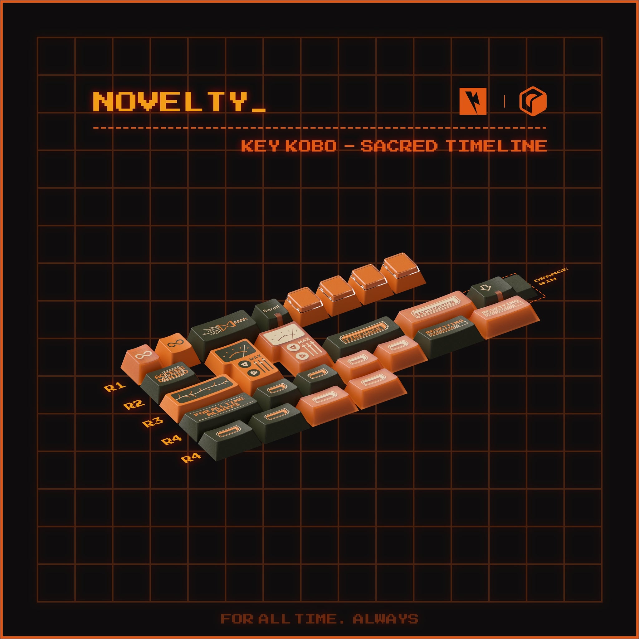 KeyKobo Sacred Timeline キーキャップセット keykobo-sacred-timeline-