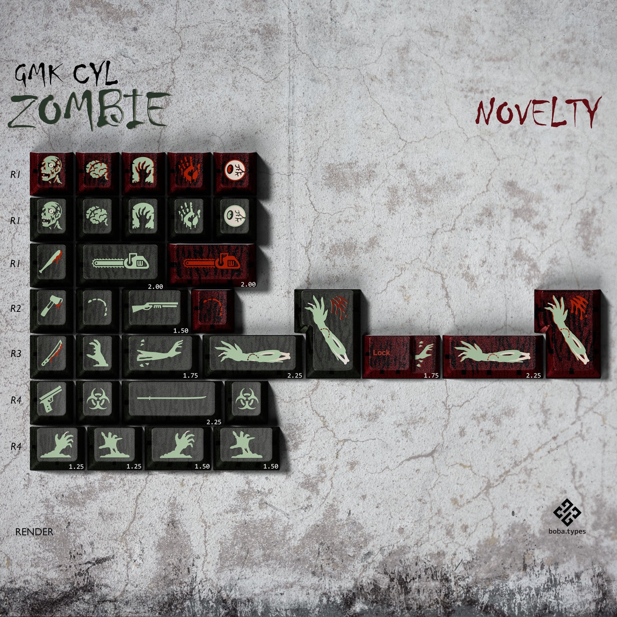GMK CYL Zombie – KBDfans® Mechanical Keyboards Store