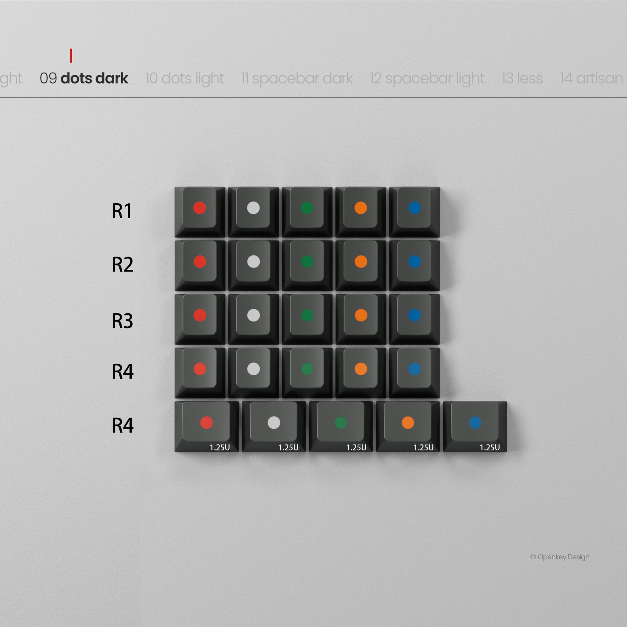 PBTfans x Openkey Design Less, but better Dark – KBDfans