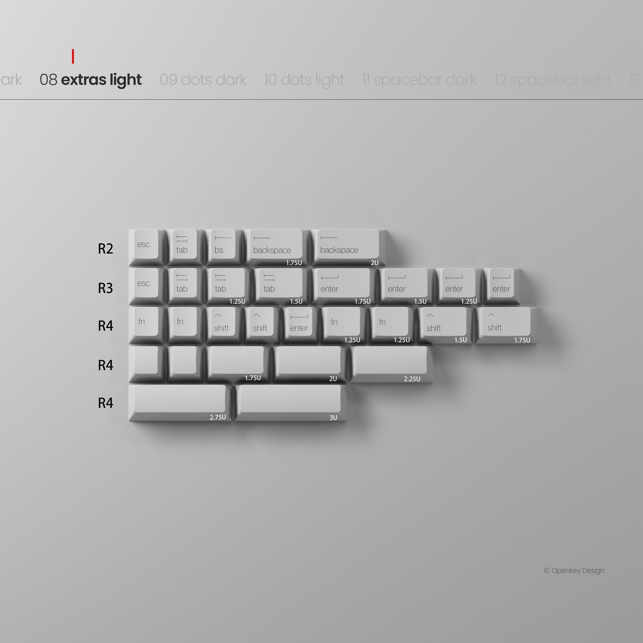 PBTfans x Openkey Design Less, but better Dark – KBDfans