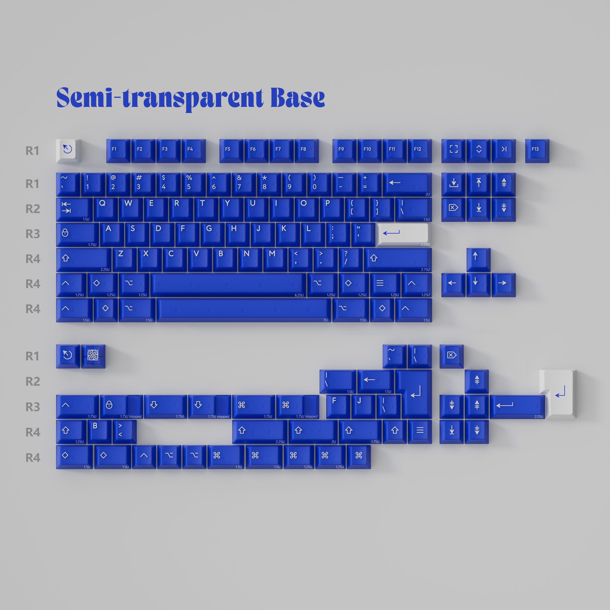 PBTfans Klein Blue R3 keyboard image