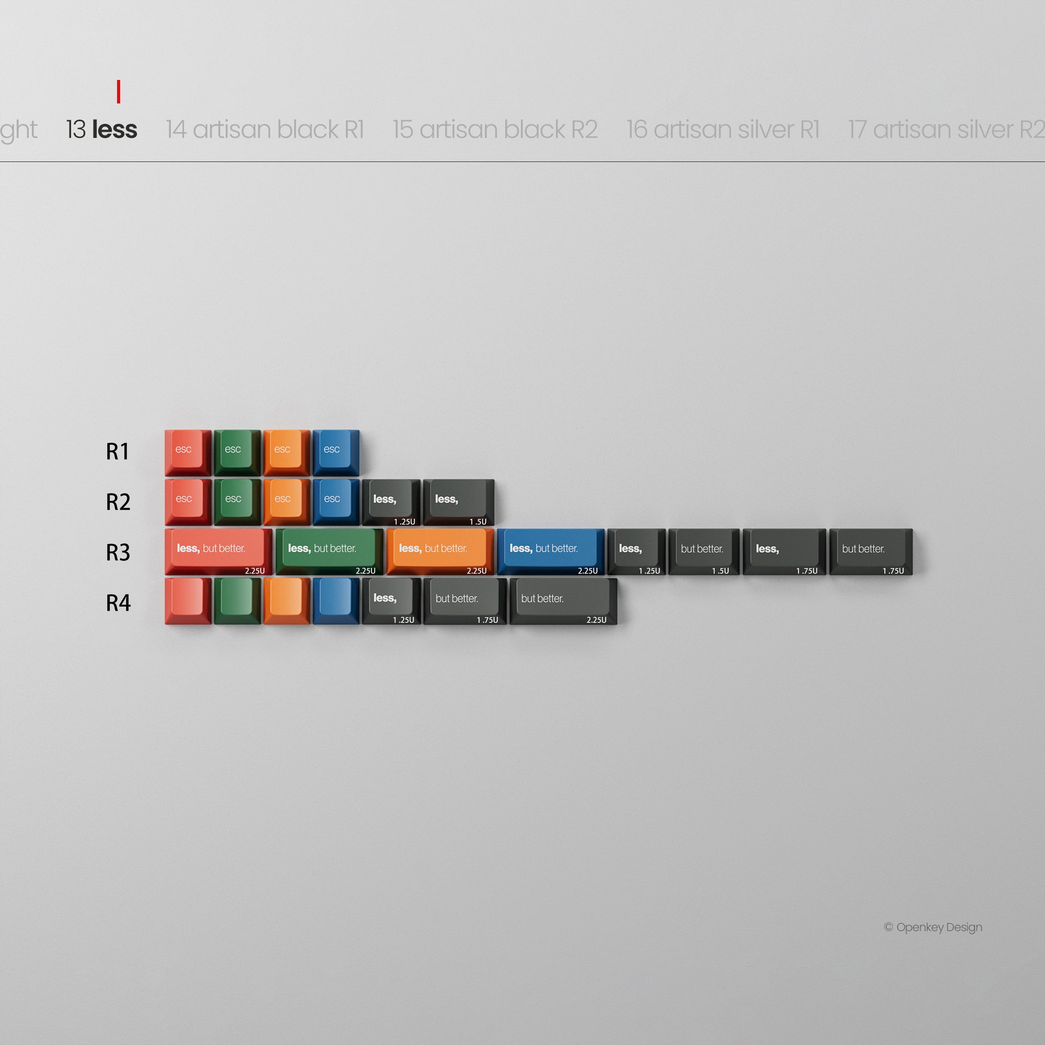 PBTfans x Openkey Design Less, but better Dark – KBDfans