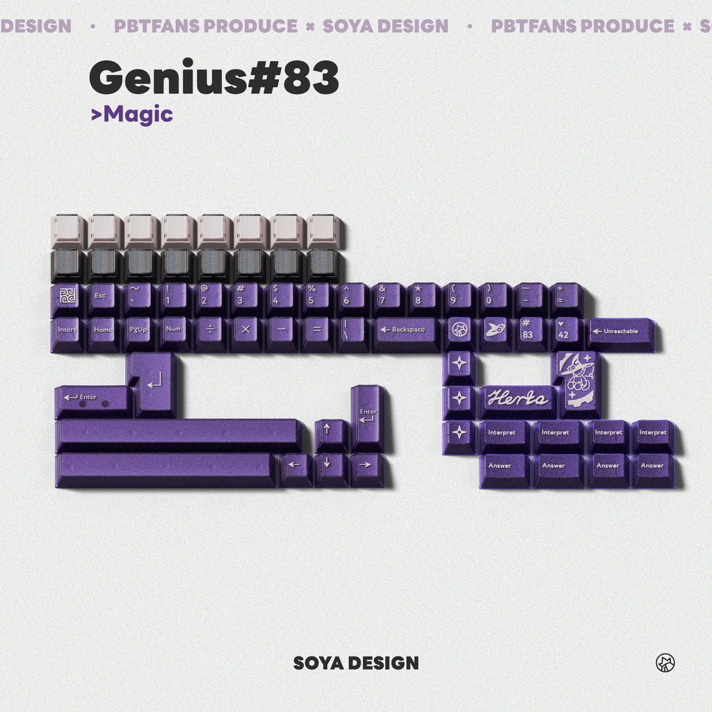 PBTfans Genius#83 – KBDfans® Mechanical Keyboards Store