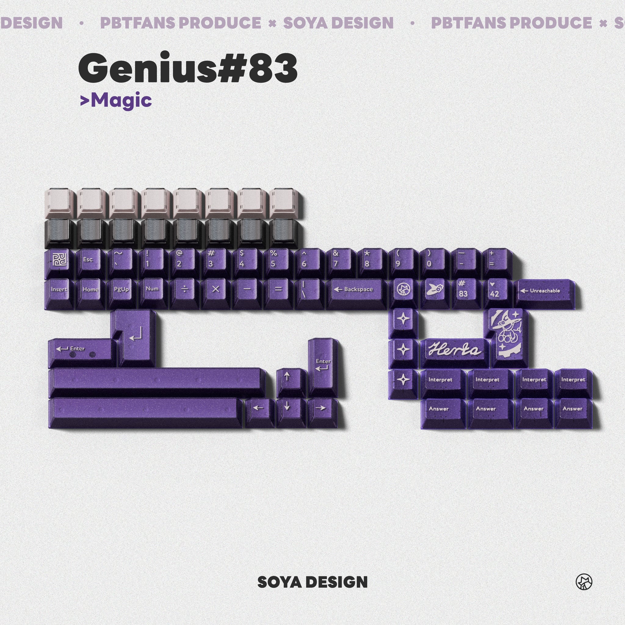 PBTfans Genius#83 – KBDfans® Mechanical Keyboards Store