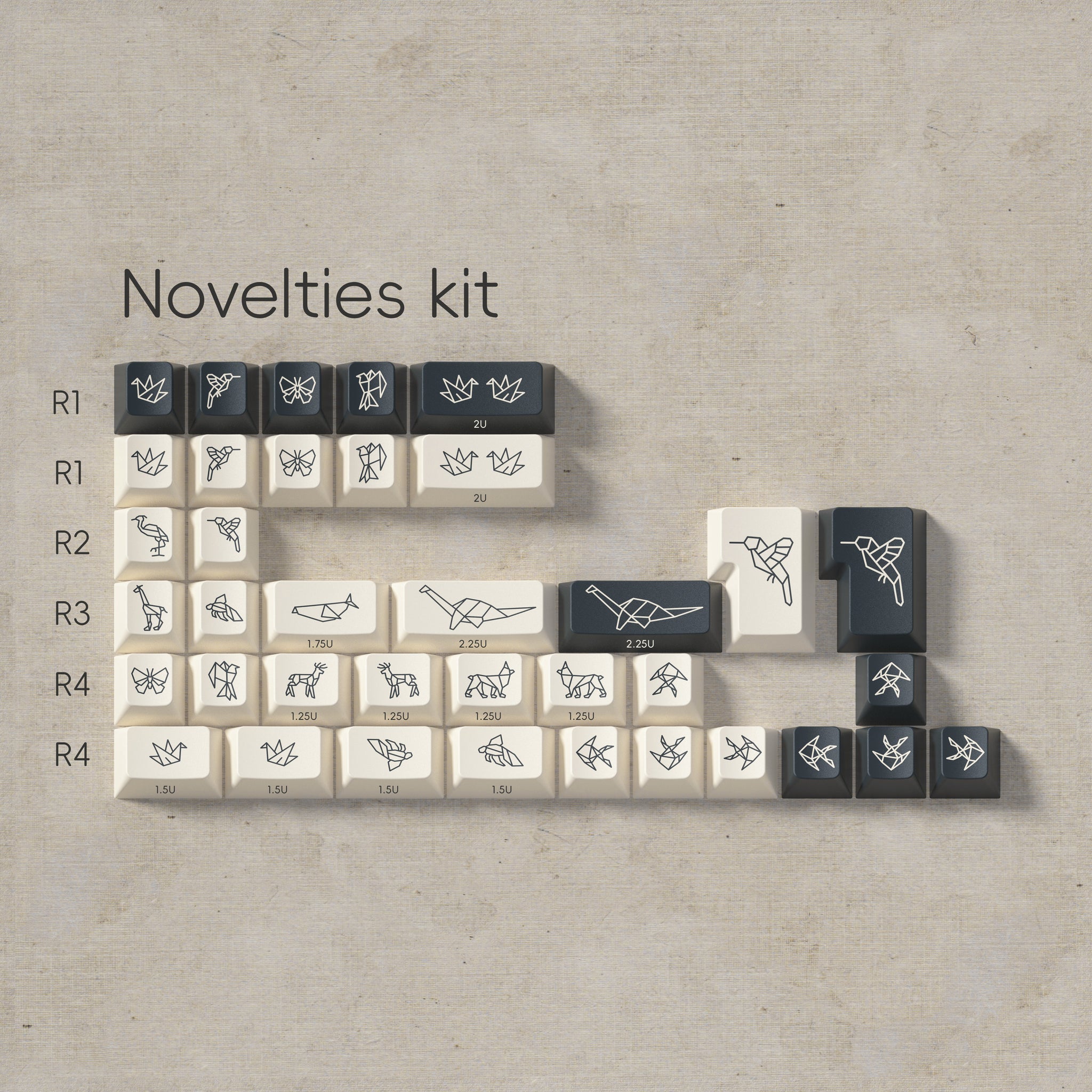 PBTfans Origami – KBDfans® Mechanical Keyboards Store