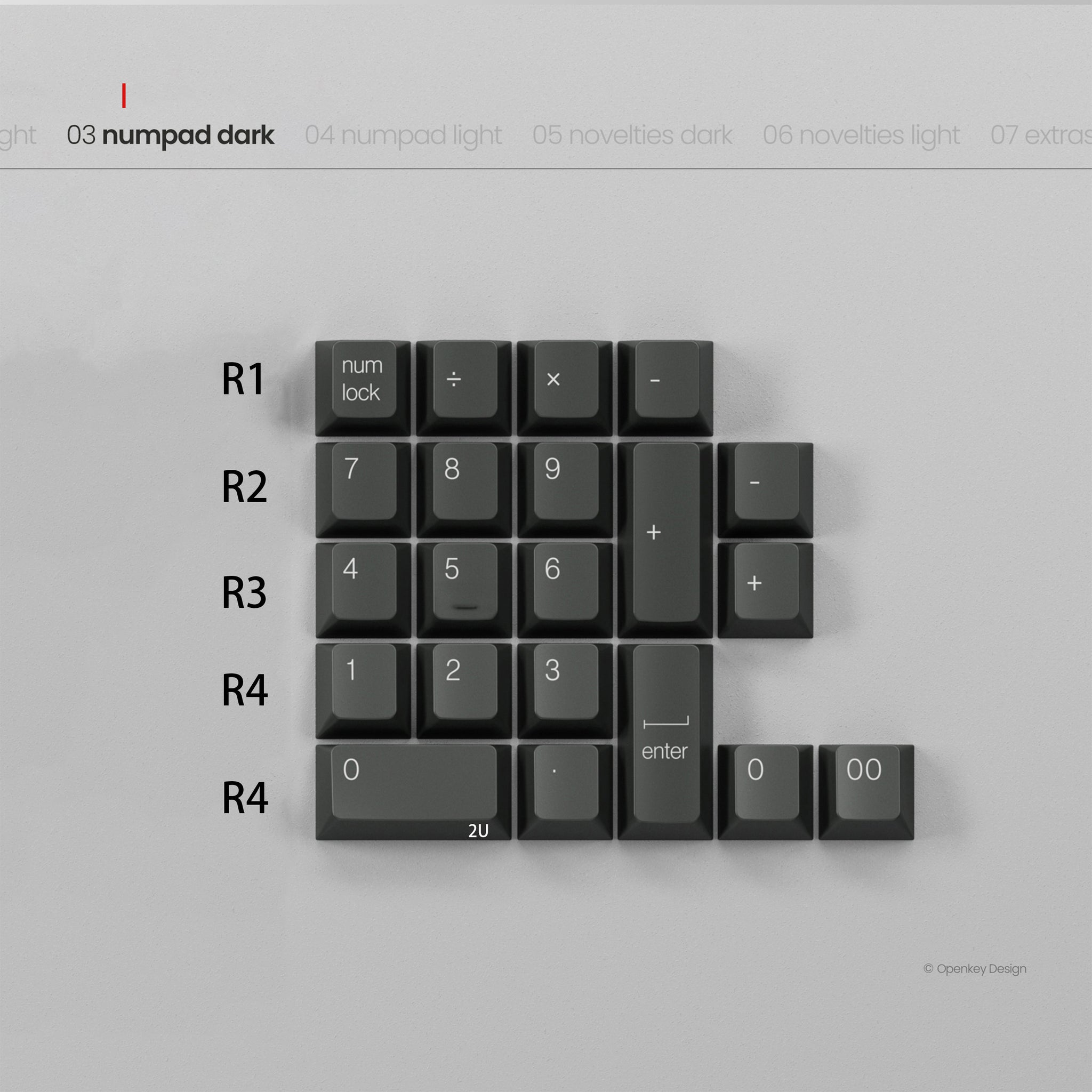 PBTfans x Openkey Design Less, but better Dark – KBDfans
