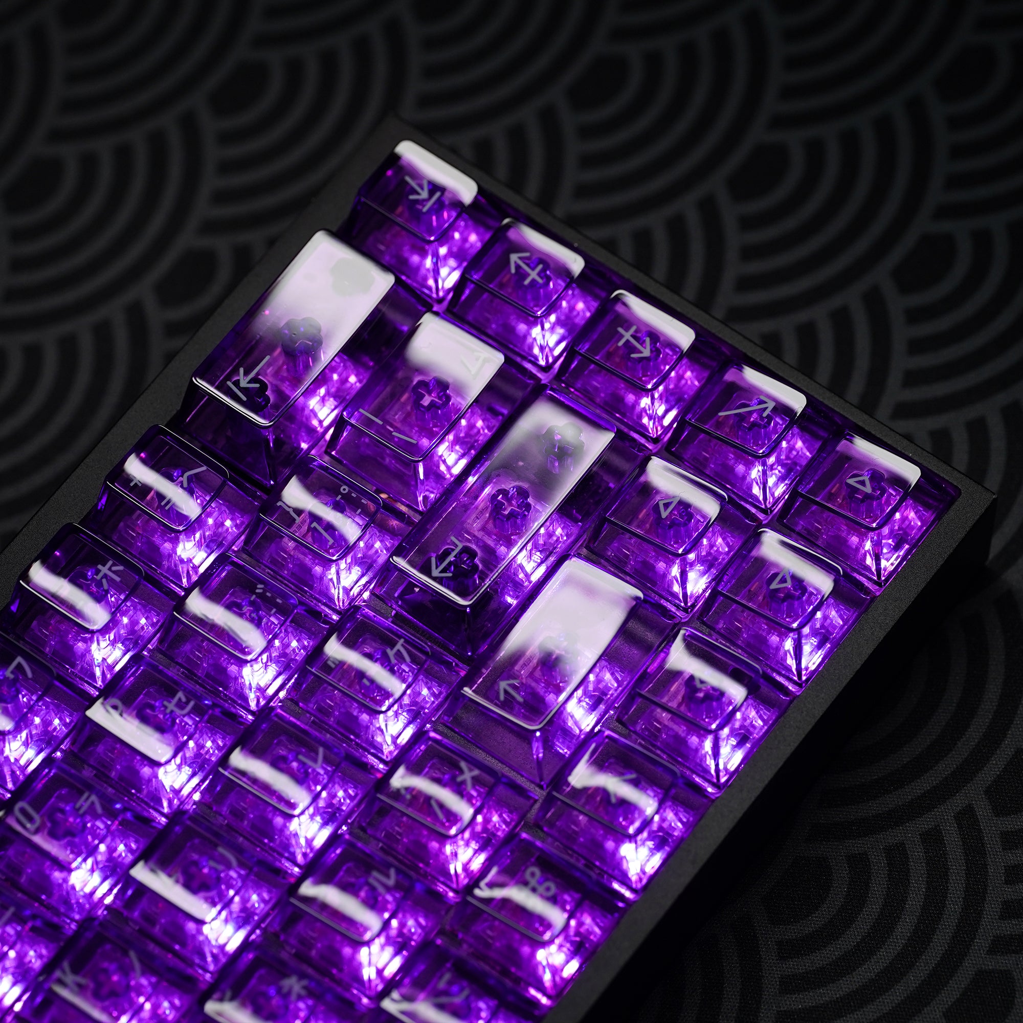 Clear 2048 Purple Keycaps Set – KBDfans® Mechanical Keyboards Store