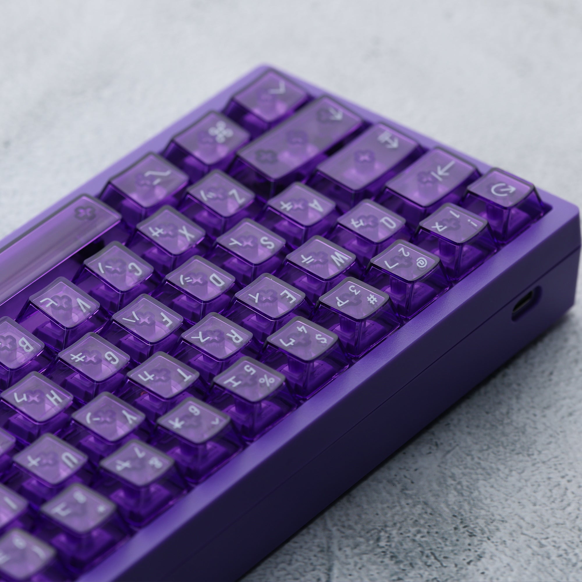 Clear 2048 Purple Keycaps Set – KBDfans® Mechanical Keyboards Store
