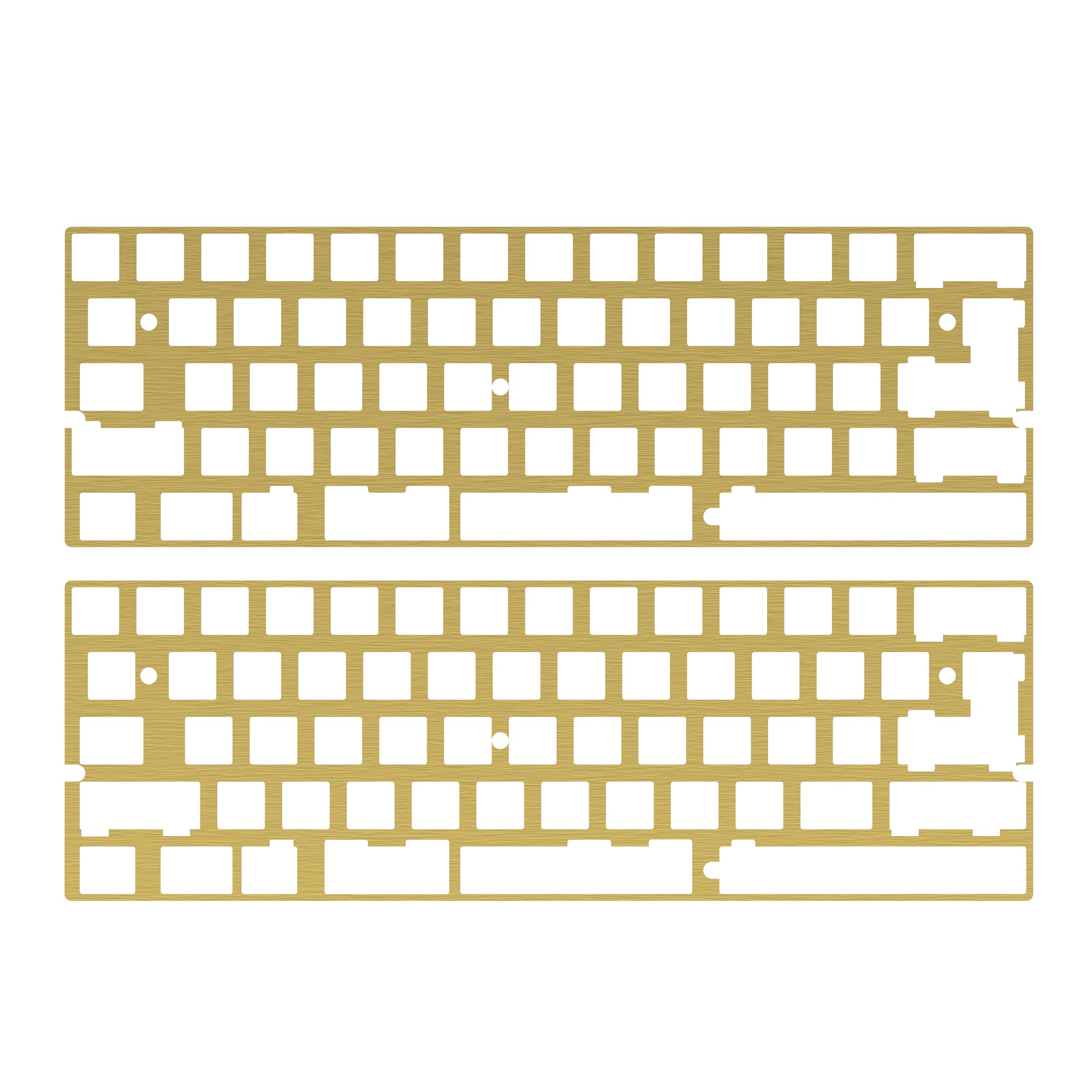 DZ60 CNC ALUMINUM/BRASS 60% PLATE – KBDfans® Mechanical Keyboards
