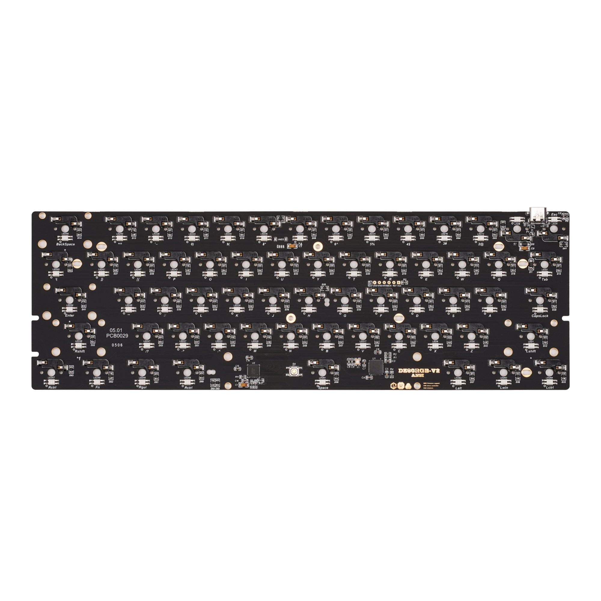 KBDfans DZ60 Tofu 60% コンパクト メカニカルキーボード Tofu60 DZ60RGB ANSI Mechanical Keyboard With Cement Grey