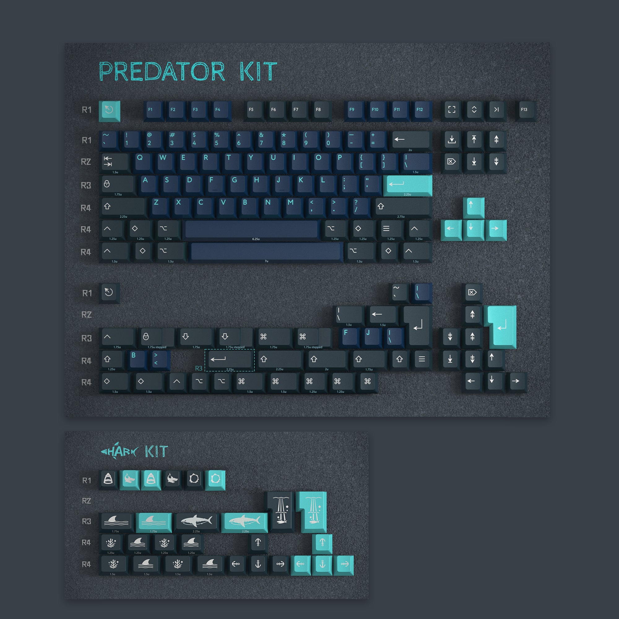 PBTfans Deep Sea Predator – KBDfans® Mechanical Keyboards Store
